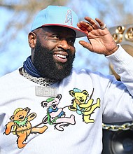Rick Ross performs onstage during "Joy To Polls" Pop-Up concert on December 29, 2020 in Atlanta, Georgia.
Mandatory Credit:	Paras Griffin/Getty Images via CNN Newsource