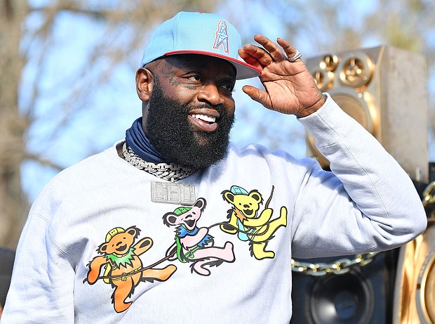 Rick Ross performs onstage during "Joy To Polls" Pop-Up concert on December 29, 2020 in Atlanta, Georgia.
Mandatory Credit:	Paras Griffin/Getty Images via CNN Newsource