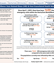 Houston Health Department dashboard