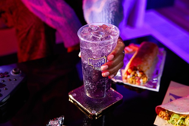 Taco Bell is adding a "Baja Midnight" beverage to its selection on August 14.
Mandatory Credit:	Taco Bell Corp. via CNN Newsource