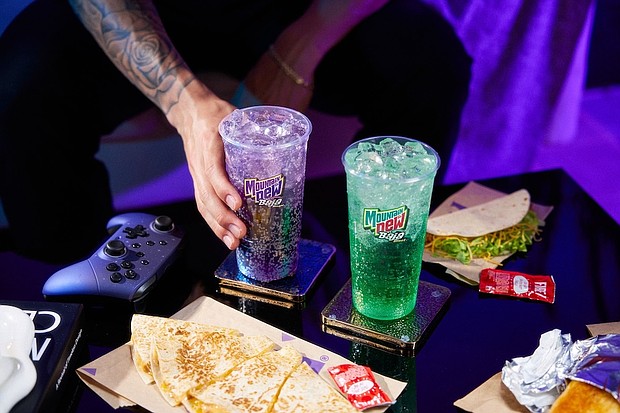 "Baja Midnight," left, joins the original "Baja Blast" beverage.
Mandatory Credit:	Taco Bell Corp. via CNN Newsource
Dateline: