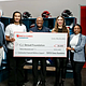 Pictured (L to R): TDECU Chief Growth Officer Josh Brian, Houston Texans quarterback C.J. Stroud, TDECU President and CEO Isaac Johnson, C.J. Stroud Foundation President Kimberly Stroud, TDECU VP – Executive Director of the TDECU Cares Foundation Crystal Harris, and TDECU SVP – Marketing and Brand Laura Whitley. (Photo Courtesy: TDECU / TDECU)