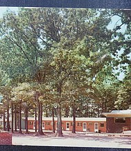 The Colbrook Motel, shown here in its early years along
Route 1 in Chesterfield, served as a safe stop for Black
travelers during segregation. The historic site is now
being redeveloped into a $60 million, 144-unit affordable
housing community.