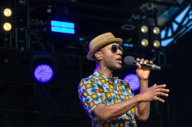 Known for hits such as “I Need a Dollar” and the Grammy-nominated “Wake Me Up,” Aloe Blacc brings his soulful voice and blend of R&B and jazz to the festival. (Julianne Tripp Hillian / Richmond Free Press)