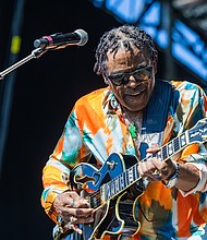 Jazz guitarist Norman Brown performs during The Richmond Jazz & Music Festival Saturday August 9.