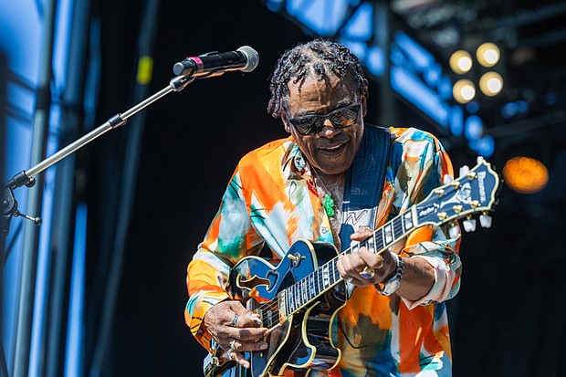 Jazz guitarist Norman Brown performs during The Richmond Jazz & Music Festival Saturday August 9.