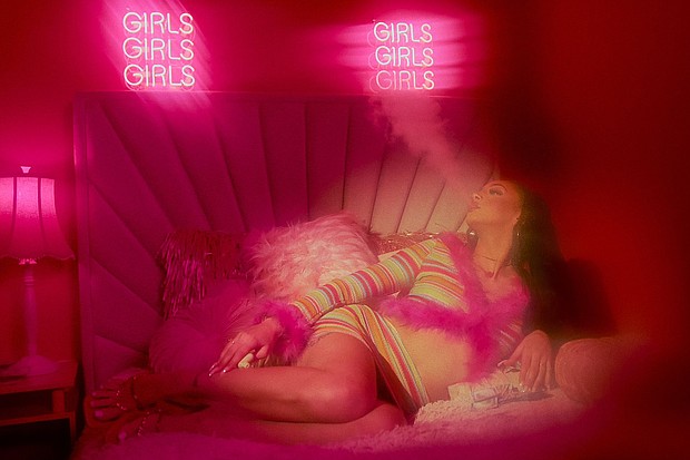 White Russian, a Magic City dancer, is pictured.
Mandatory Credit:	Starz via CNN Newsource