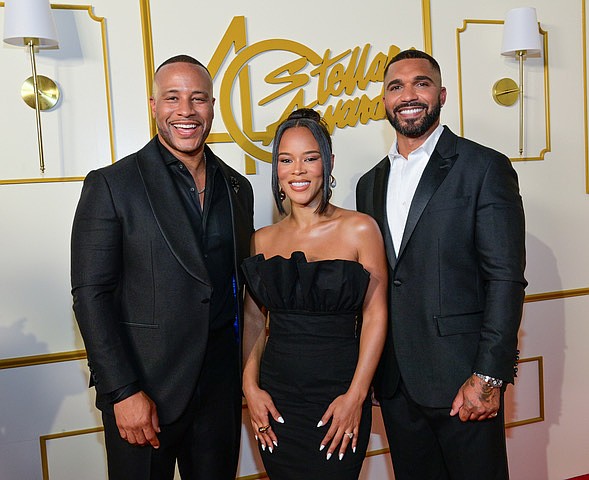 Devon Franklin, Serayah and Tyler Lepley