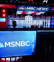 The cable channel will no longer be known as MSNBC later this year when it fully spins off from NBC News.
Mandatory Credit:	Sau Loeb/AFP/Getty Images via CNN Newsource