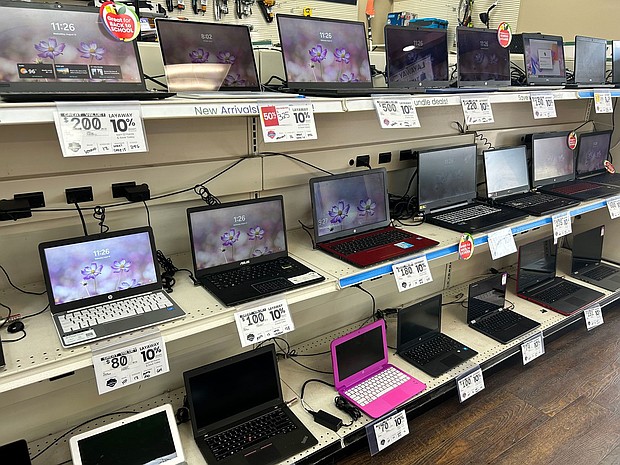 An EZPawn in Austin, Texas. Pawnshop owners told CNN they are seeing more Americans coming in for back-to-school essentials.
Mandatory Credit:	Courtesy Scott Sundheim via CNN Newsource