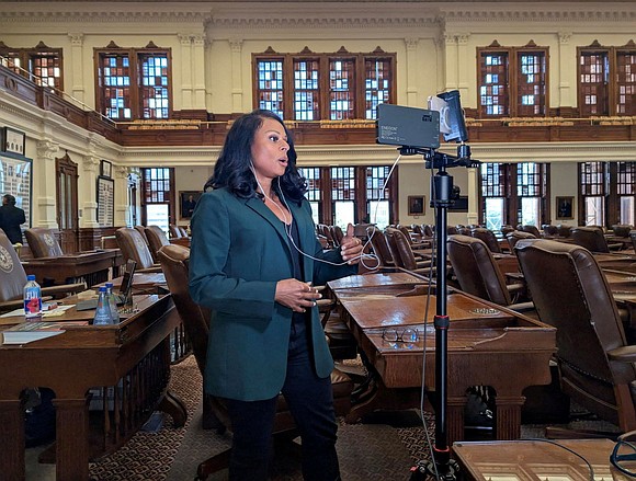 Democratic Texas state Rep. Nicole Collier spent the night on the Texas House floor in protest after refusing a Republican …