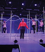 Marcus Antonio performs as “Usher” in Richmond Triangle Players’ production of “A
Strange Loop.”