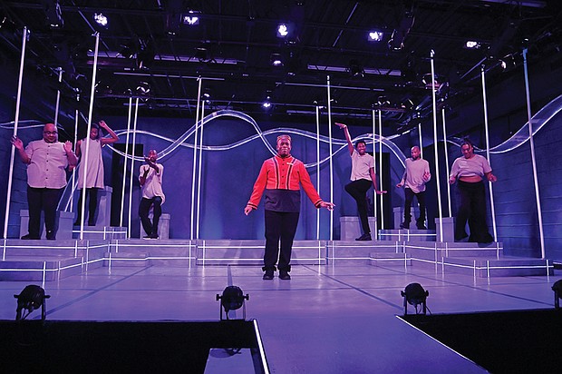 Marcus Antonio performs as “Usher” in Richmond Triangle Players’ production of “A
Strange Loop.”