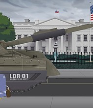 The character Towlie arrives in Washington, DC, on “South Park” season 27 episode 3.
Mandatory Credit:	From Comedy Central  via CNN Newsource