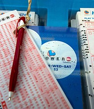 The Powerball jackpot in Monday's draw will the the 10th largest in the game's history.
Mandatory Credit:	Francine Orr/Los Angeles Times/Getty Images via CNN Newsource