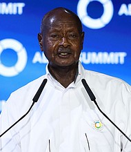 Ugandan President Yoweri Museveni has ruled the East African nation with an iron fist since 1986.
Mandatory Credit:	Ali Haider/EPA-EFE/Shutterstock via CNN Newsource