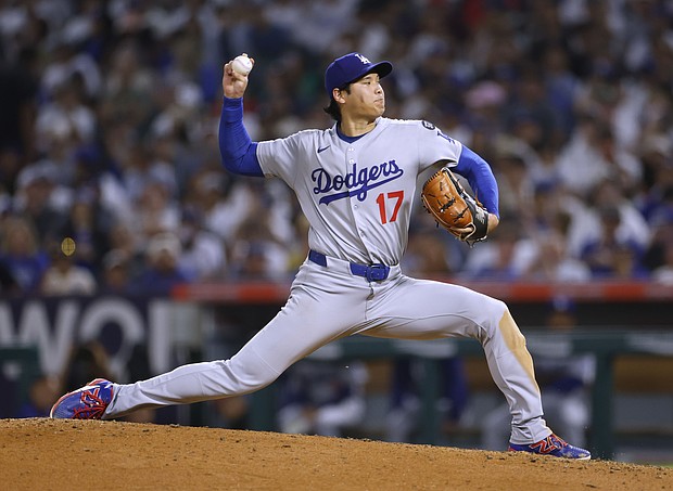 Shohei Ohtani won his third Most Valuable Player Award last November.
Mandatory Credit:	Harry How/Getty Images via CNN Newsource