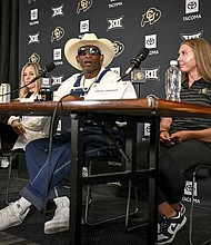 Sanders revealed his cancer battle during a news conference on July 28 in Boulder, Colorado.
Mandatory Credit:	AAron Ontiveroz/AP via CNN Newsource