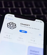 The ChatGPT app is seen on August 2, 2023.
Mandatory Credit:	Jakub Porzycki/NurPhoto/Shutterstock via CNN Newsource