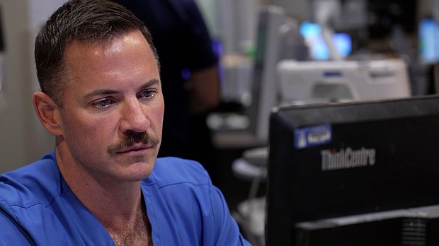 Dr. Michael Casner of Mount Sinai Hospital in Chicago says health care workers are treating less violent trauma patients in the city this summer than before.
Mandatory Credit:	CNN via CNN Newsource