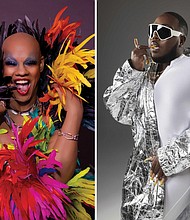 Left: Kevin Aviance, Right: Saucy Santana