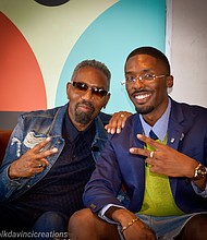 Digital Marketing Strategist Jordan Sweet with Louis Carr, Founder of Waymaker Media. Photo provided by Jordan Sweet.