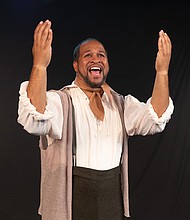 Jerold Solomon as Gabriel in the musical “Gabriel.”