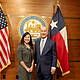 Dr. Theresa Tran Carapucci and Mayor Whitmire