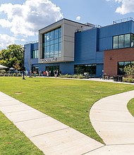 Cityscape-Slices of Life and scenes in Richmond-Lucks Field Community Center in Richmond’s East End. The $20 million center was funded with American Rescue Plan Act dollars. The 30,000-square-foot facility includes a teaching kitchen, gymnasium, rooftop basketball court, playground, fitness equipment and a refurbished outdoor basketball court. It can also serve as an emergency response site, providing shelter during severe weather or a central location for vaccine distribution during a pandemic. (Julianne Tripp Hillian/Richmond Free Press)