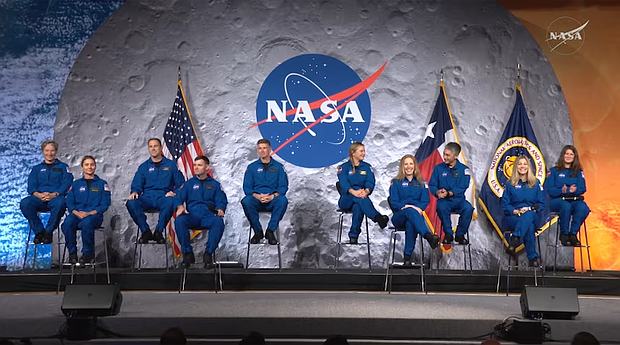 NASA announces its new class of astronaut candidates at Johnson Space Center in Houston on Monday. (Photo By NASA)