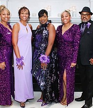 Latrice Mosley-Smith along with board members from the Purple Hose and Healing Foundation at last year’s Purple Awards and Scholarship Gala. Photo provided by Latrice Mosley-Smith.