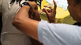 Vaccines are being administered at RPS schools on a rotating basis.