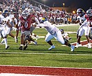 Virginia Union running back Curtis Allen (0) scores a touchdown as the Panthers defeated Johnson C. Smith University 28-10 in the Willard Bailey Classic on Saturday at Hovey Field.