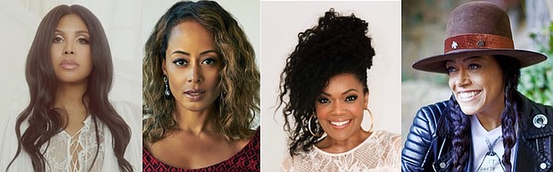 (l to r) Toni Braxton, Essence Atkins, Yvette Nicole Brown, Cree Summer