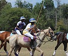 The Atlanta BEST Academy Polo Team competes against the Starr Creek Polo Club during the eighth annual Atlanta Polo Party last week.