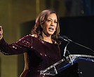 Former Vice President Kamala Harris speaks at the Congressional Black Caucus Foundation’s 54th annual Legislative Conference Phoenix Awards Dinner, urging members of the Congressional Black Caucus to defend constitutional checks and balances and remain resilient.
