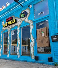 ZAZA Puff Palace in the 3000 block of Hull Street Road in Richmond is closed after Henrico County police searched it Friday along with other vape stores across metro Richmond suspected of illegally selling marijuana and other illegal substances.