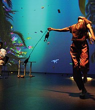 French-Caribbean artist Julien Creuzet and choreographer Ana Pi will perform “Your source at the feet of the green peaks” as part of the fall season of the ICA at VCU.
