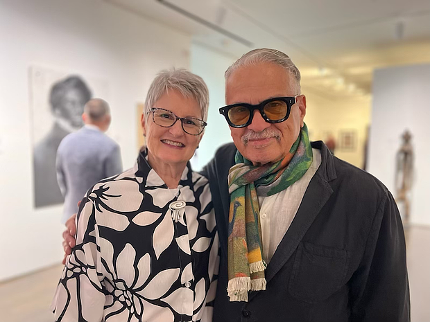 Kathy Wortham with ART Collector – Andy MORAN