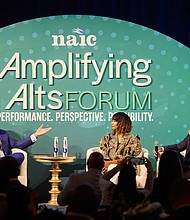 Robert Greene, Kwanza Jones, and José E. Feliciano At NAIC 2025 Amplifying Alts Forum 2025. Kwanza Jones & José E. Feliciano Initiative.