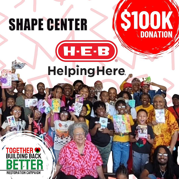 H-E-B donates $100,000 to SHAPE Community Center, supporting after-school programs and empowering Houston’s youth through education and leadership.