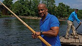 Producer Horace Scruggs III paddles on the river. His film “Reclaiming the River: African American Life on Historic Rivers” is part of the Richmond Folk Festival’s “Riverlore” launch event.