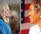 Abigail Spanberger (left) Winston Earle-Sears (right)