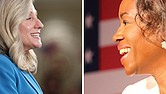 Abigail Spanberger (left) Winston Earle-Sears (right)