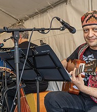 A Taste of Armenia-Richmond’s oldest and longest-running food festival returned Friday, Oct. 3, as St. James Armenian Church on the corner of Patterson and Pepper hosted its annual Armenian Food Festival. The two-day event brought the community together for authentic Armenian cuisine, from savory kebabs to sweet pastries. The festival showcased not just food, but the warmth of a community keeping its rich cultural traditions alive. Avetik Topchyan performs traditional Armenian music with Hooshere and the VA Roonks. (Julianne Tripp Hillian/Richmond Free Press)