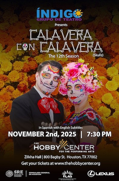 Teatro Índigo returns to The Hobby Center for the 12th consecutive season of Calavera con Calavera, a vibrant Día de …