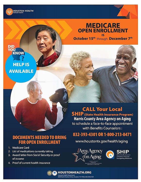 Harris County residents can get free help reviewing and updating their Medicare coverage for 2026. Assistance is available in-person, virtually, …