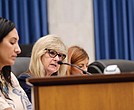 Richmond City Councilor Reva Trammell (center) failed to garner enough votes for her proposal to lower the city’s real estate tax rate in response to rising property values.