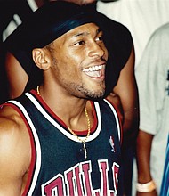 D’Angelo attends club performance at Area 51 of Dirty Souls, a rap duo formed by his cousins, in 1991.