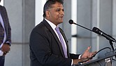 Mayor Danny Avula speaks Wednesday, Oct. 15, on the City’s Observation Deck during the launch of the city’s Mayoral Action Plan.